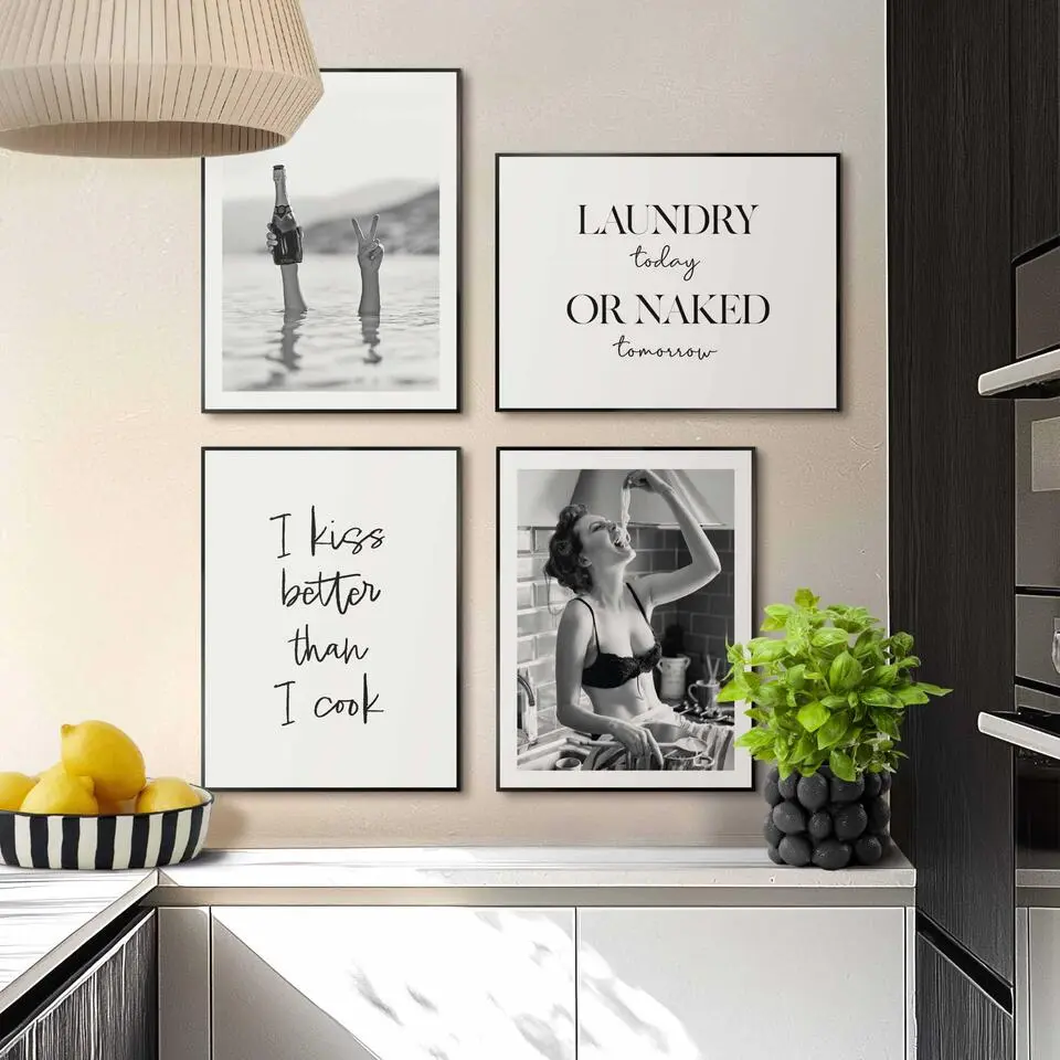 Set poster met lijst - Humor bundle