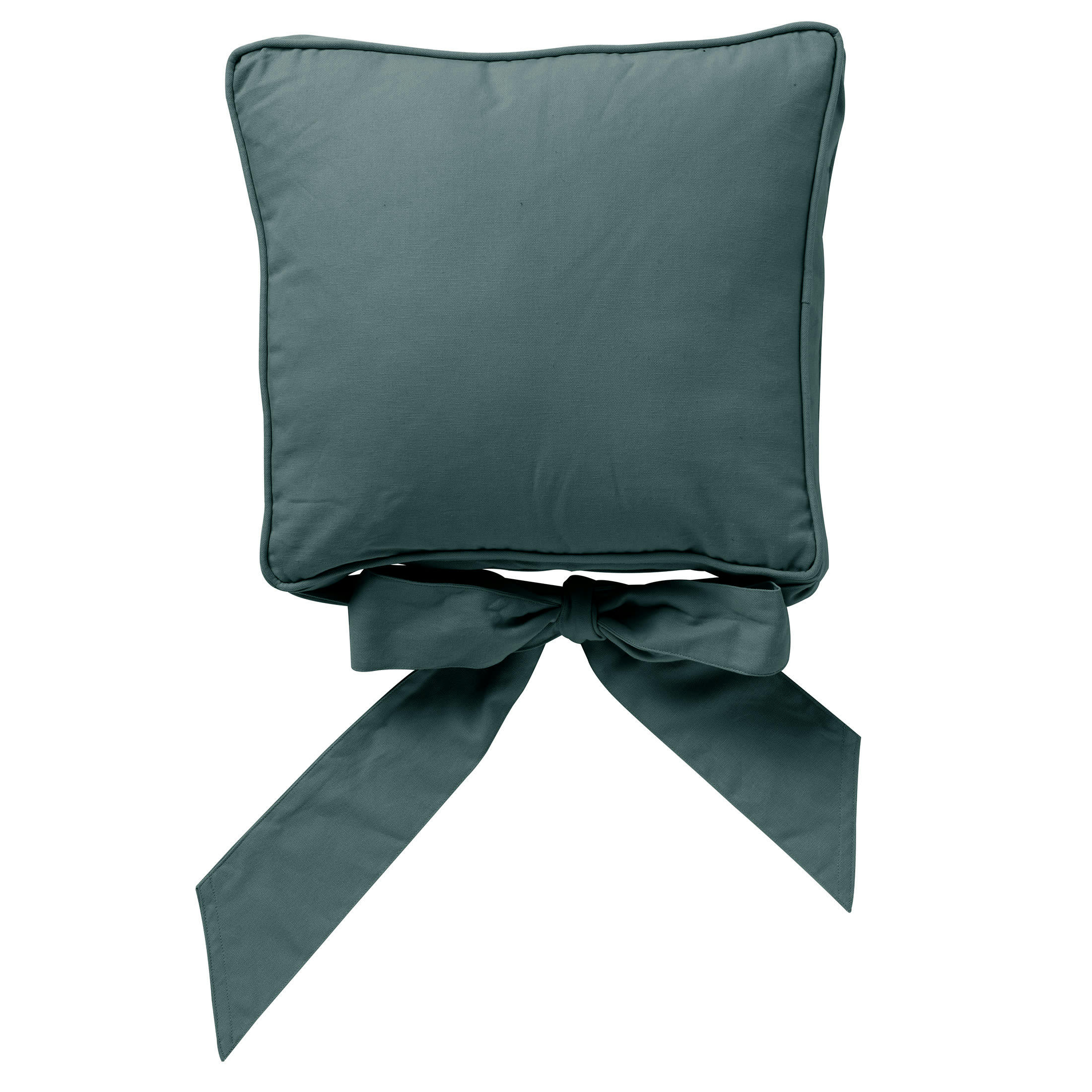 Javaan - Housse de galette de chaise vert en coton 45x45 cm uni