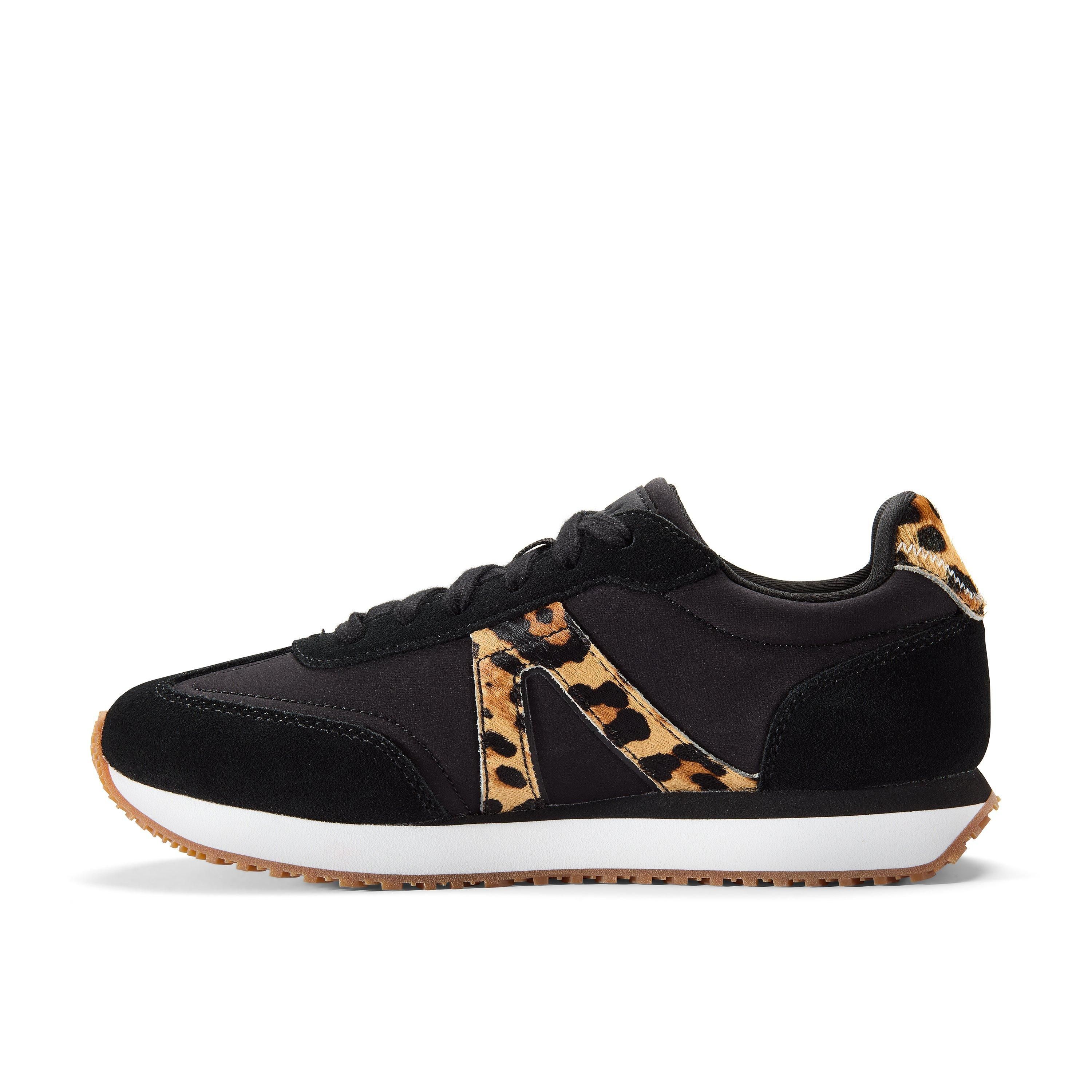 Clarks Calo Run Leopard Print Combination Trainers