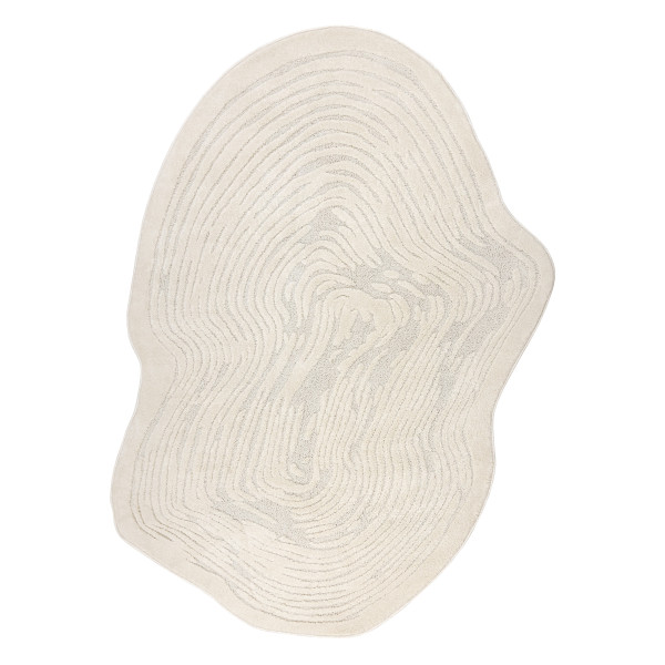 Dywan DUNE 8058 SHAPE krem - Pień, słój drzewa, 133x190 cm