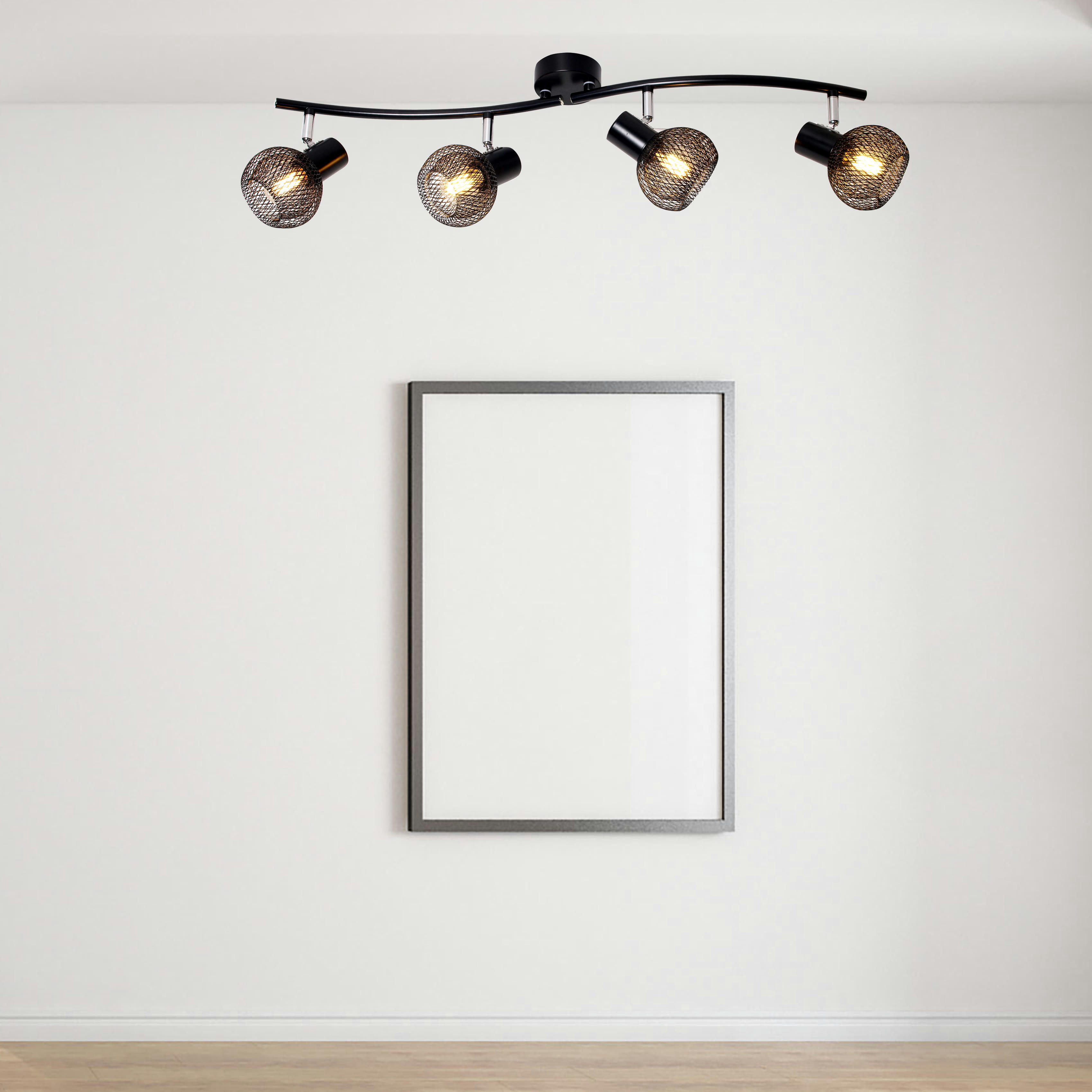 WIRE - Spot de plafond en métal noir