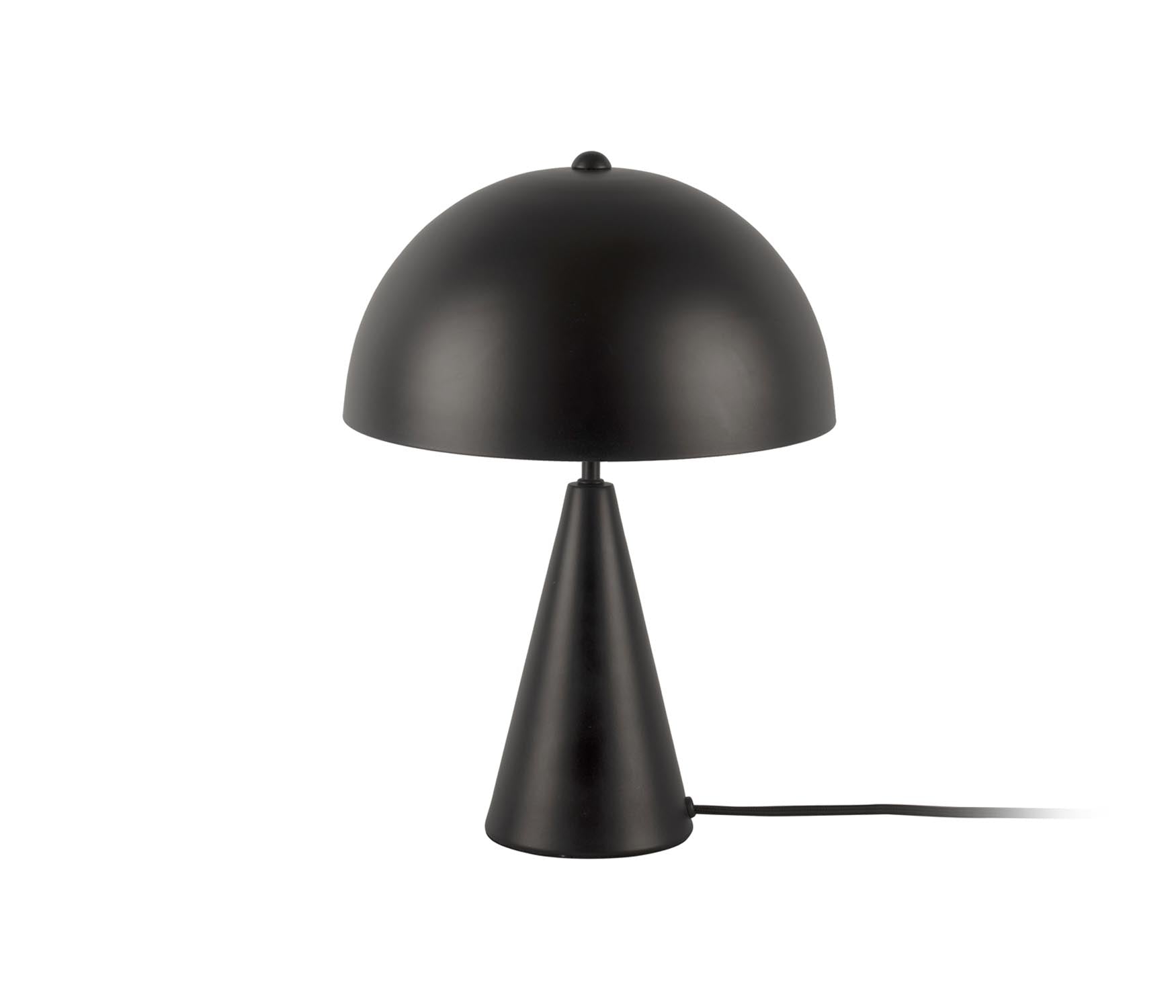 Leitmotiv tafellamp Sublime - zwart - 25x25x35cm - Paddenstoellamp