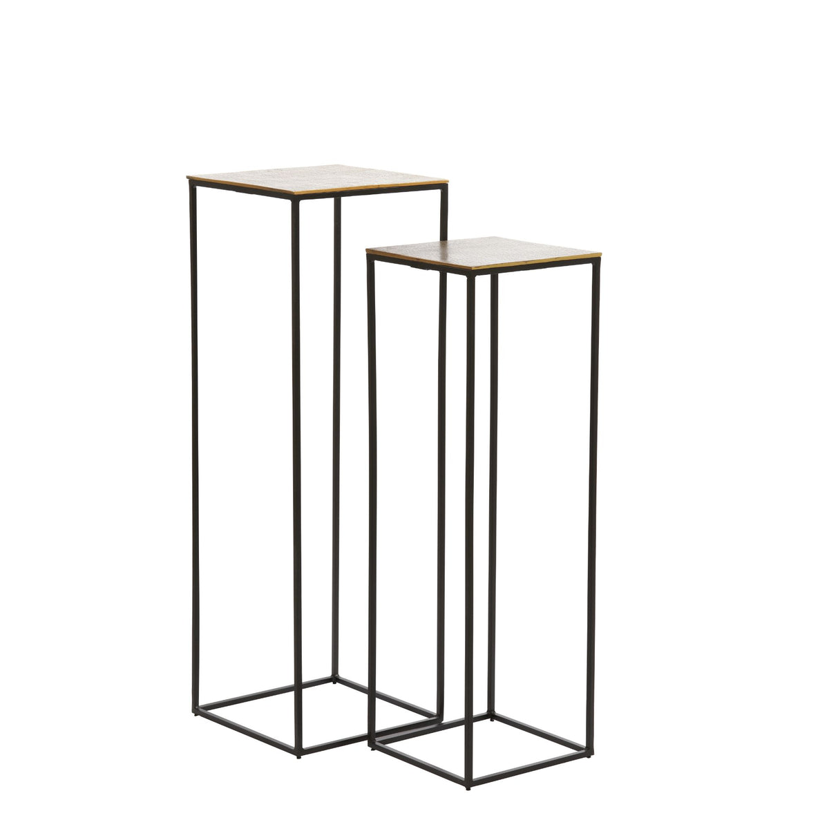 Light & Living bijzettafel Quin - brons - 30x30x90.5cm