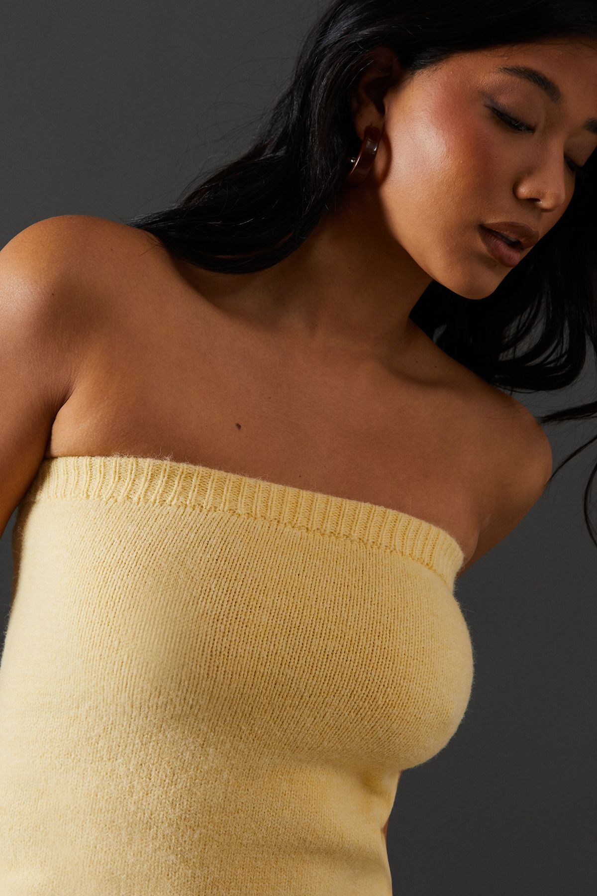 Warehouse Knitted Co Ord Bandeau Top