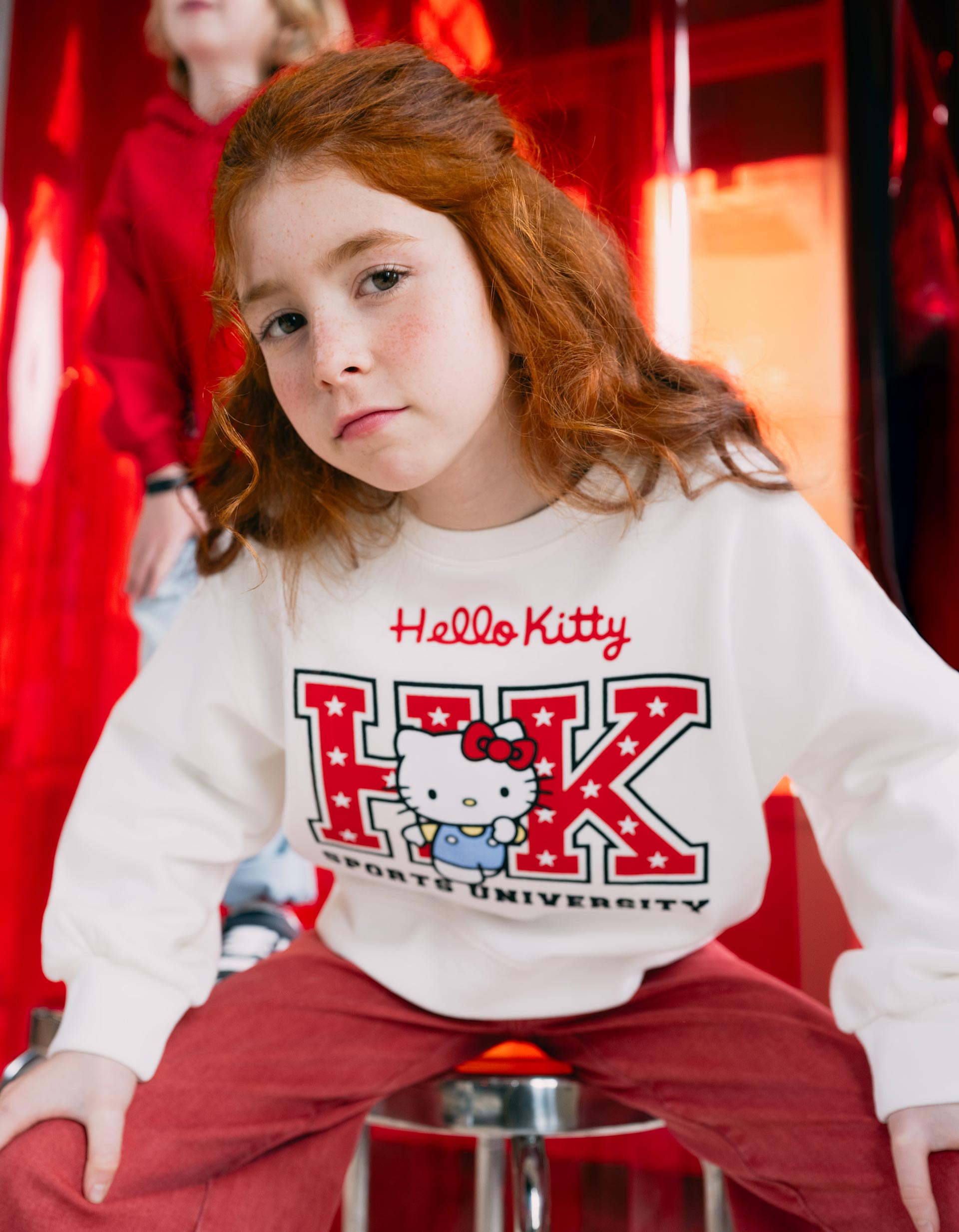 Sweatshirt 'Hello Kitty', Menina, Branco
