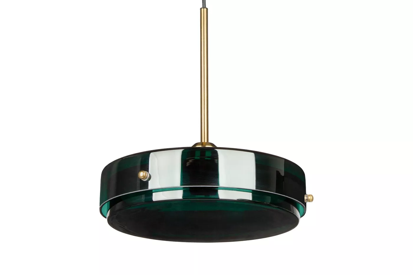 Lampa Wisząca LORAKO Pozioma Szklana Dekoracyjna Turkusowa