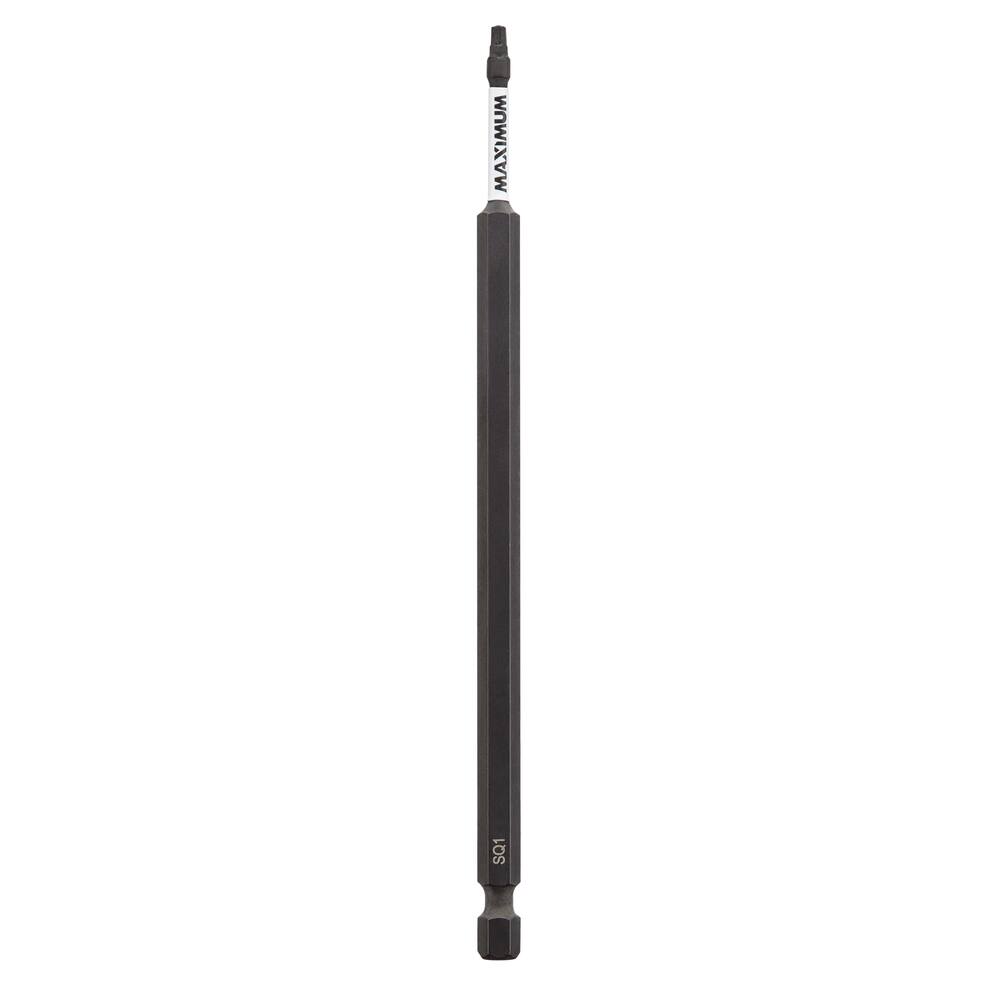 MAXIMUM SQ1 Square Screwdriver Bit, 6-in, 1-pk