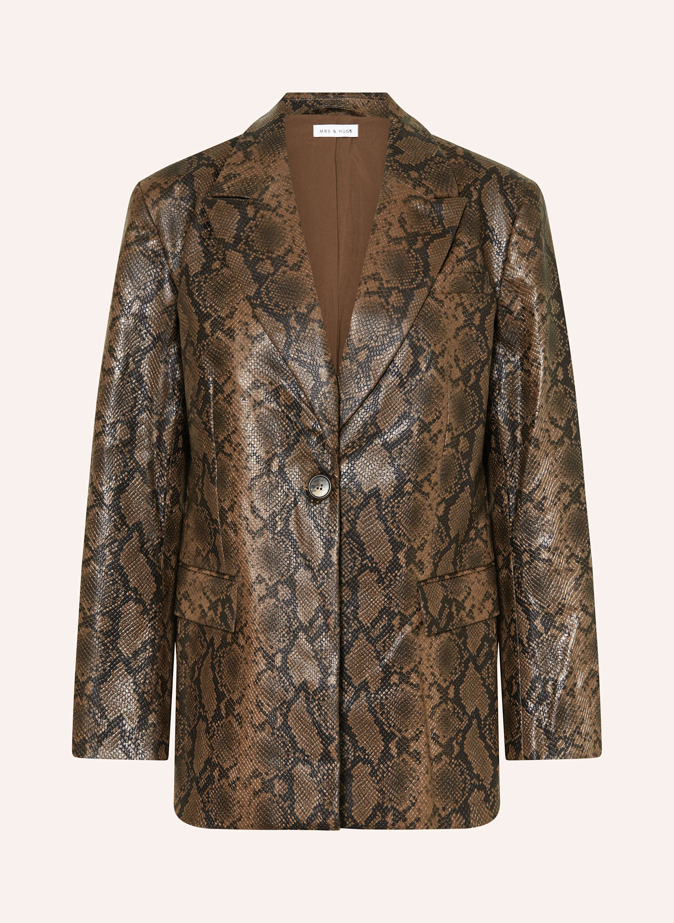 MRS & HUGS Blazer in Lederoptik