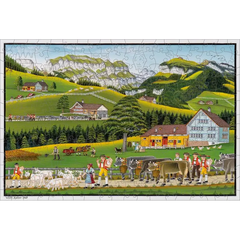 Puzzle Bauernmalerei