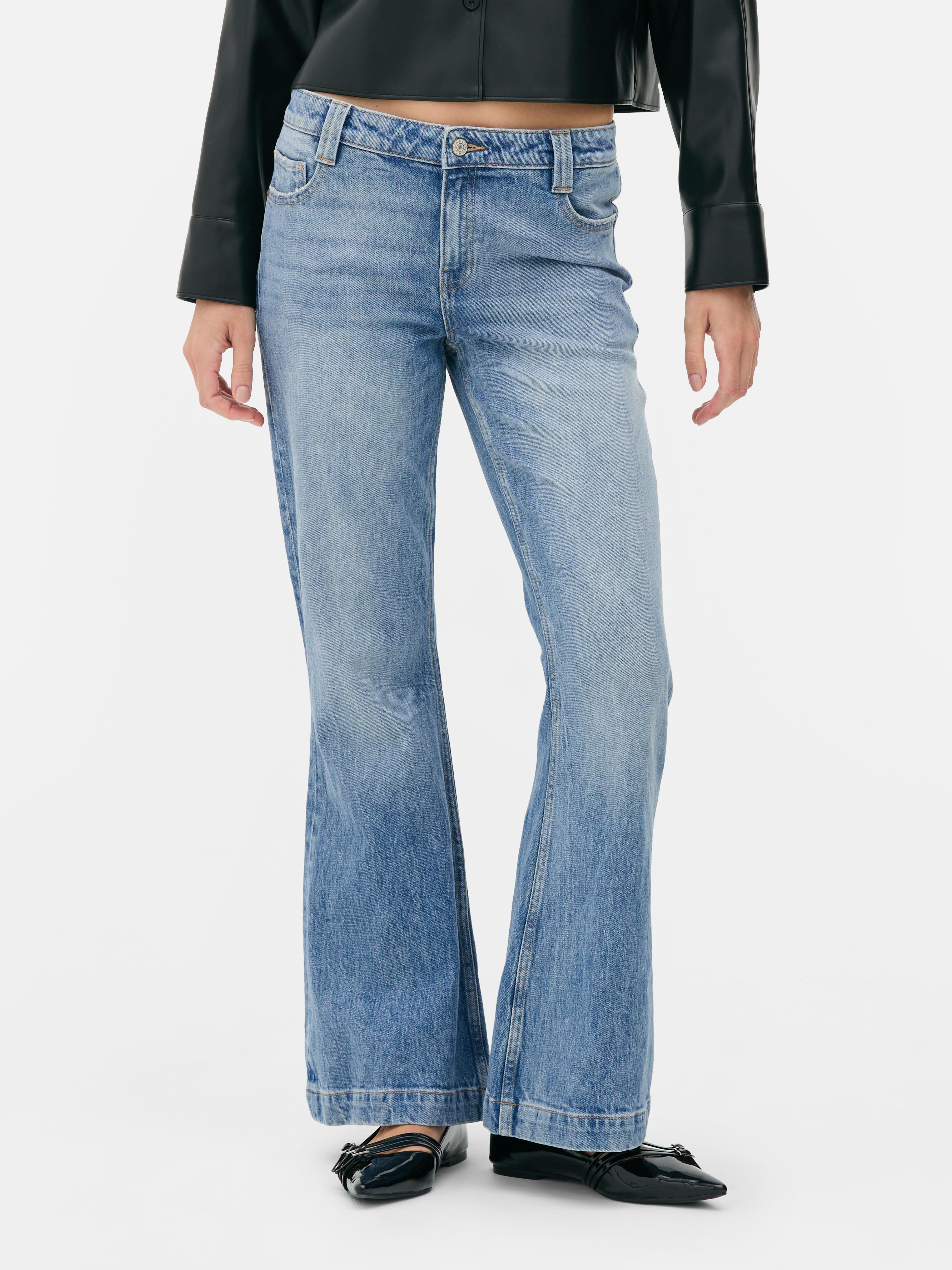 Rita Ora Deep Hem Flared Jeans