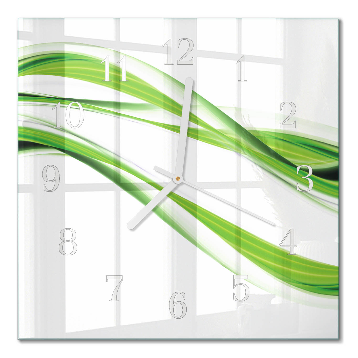Zegar art 30x30 Abstrakcyjne Linie grafika kolory design moderna