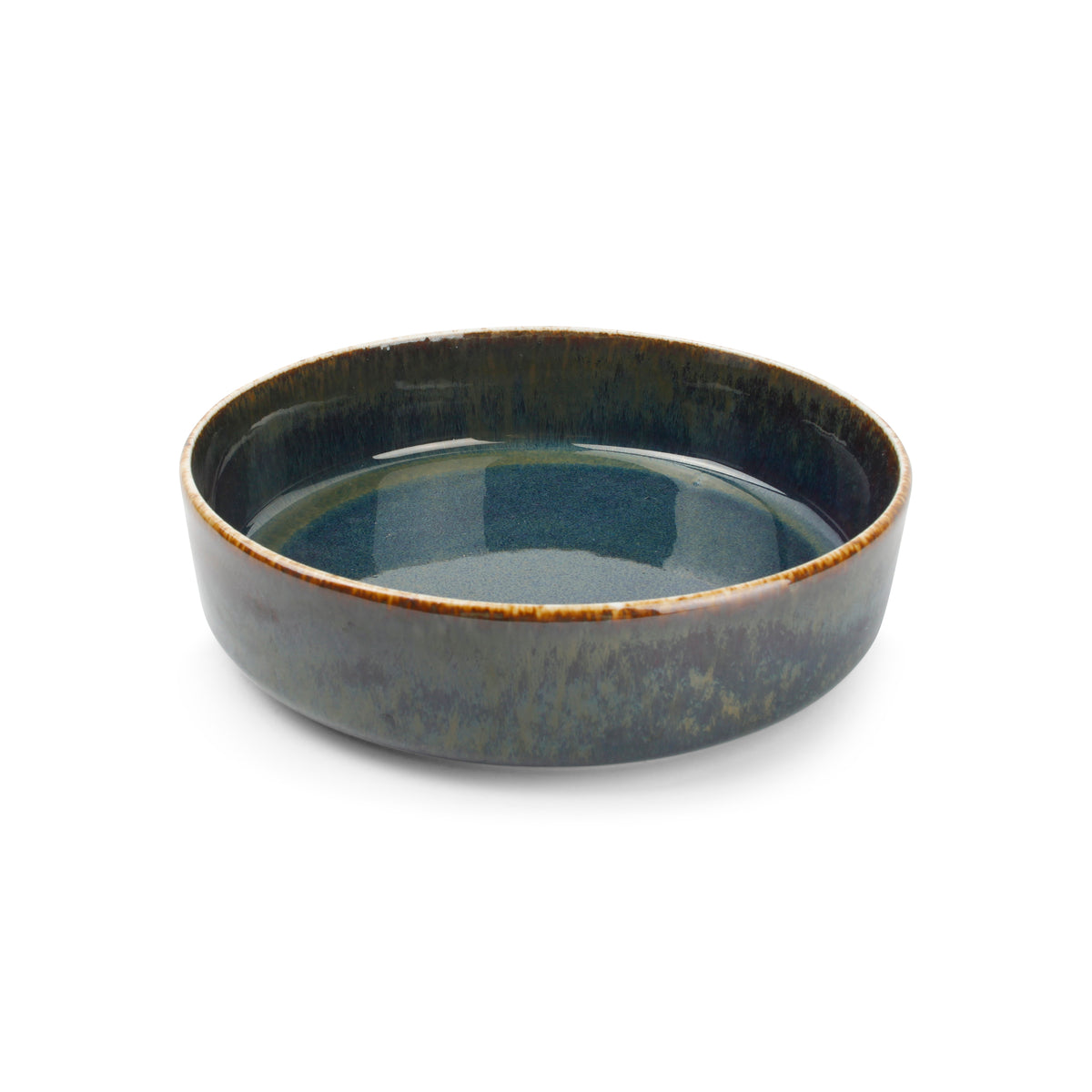 Bonbistro - Diep bord 19xH5cm groen Pila - Set van 3