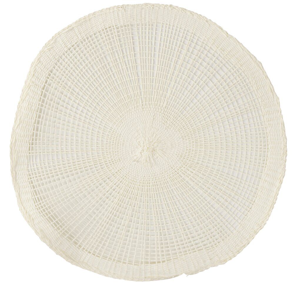 Set de table rond papier ajouré blanc Ø38cm