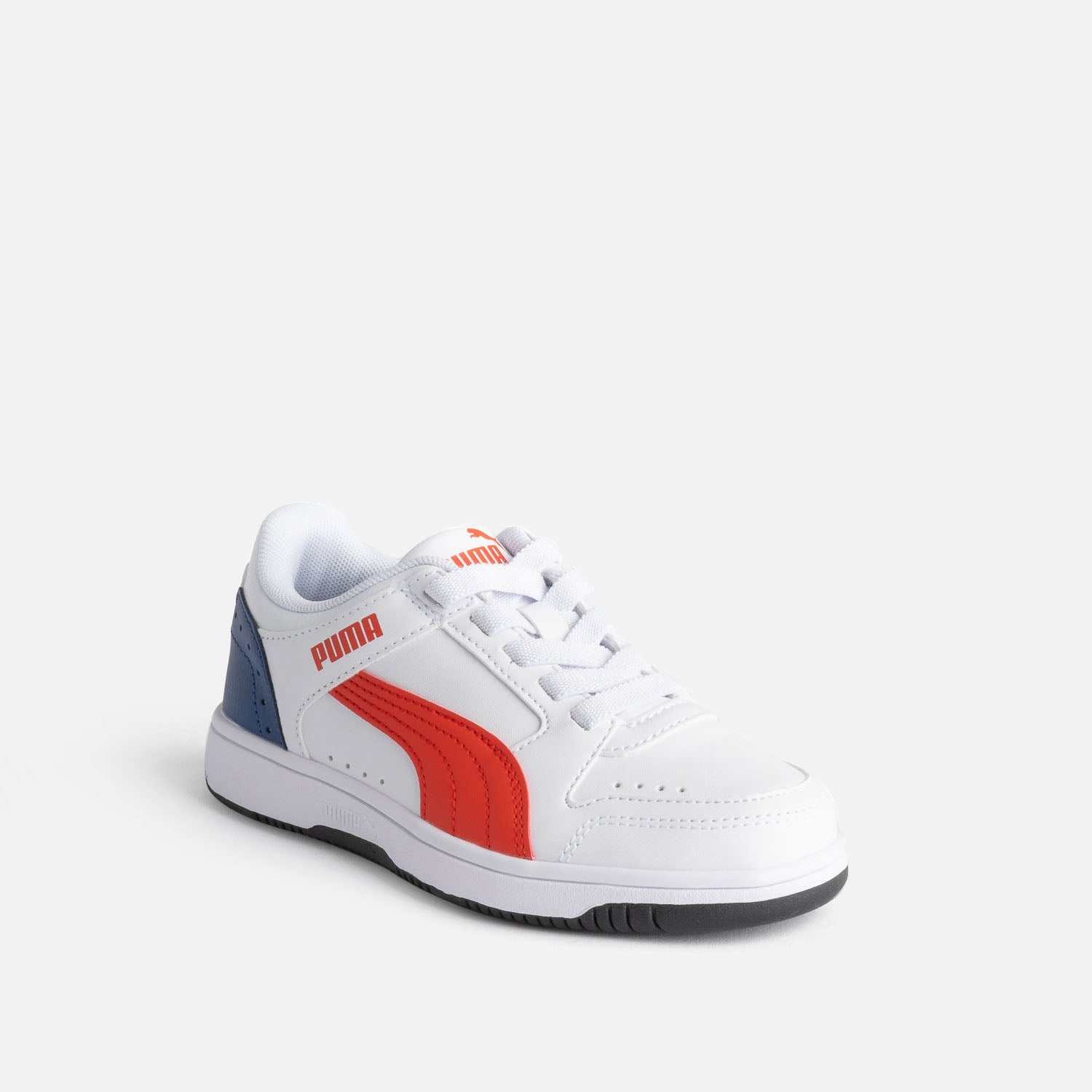 Basket garçon PUMA blanche et orange