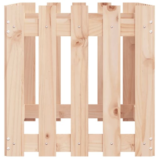 NNEVL Garden Raised Bed with Fence Design 100x50x50 cm Solid Wood Pine