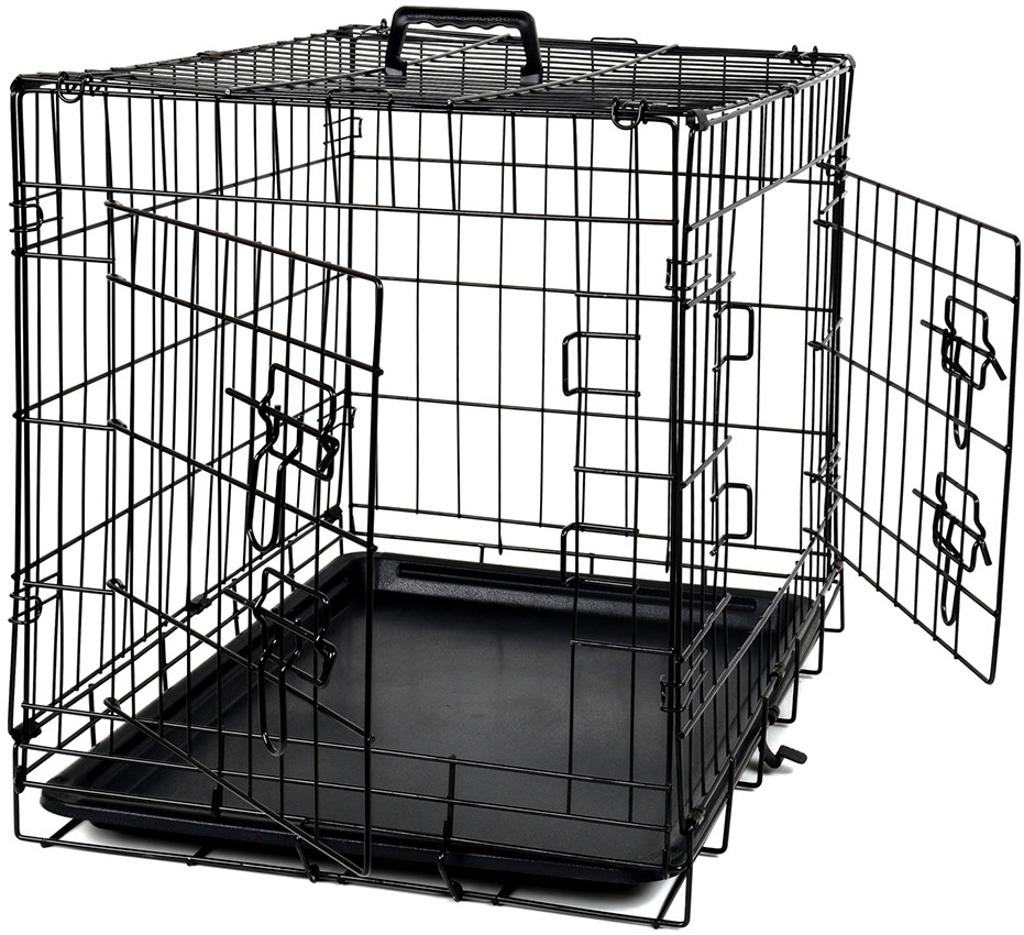 Klatka metalowa kojec transporter dla psa kota zwierząt 63x44x50cm M/L