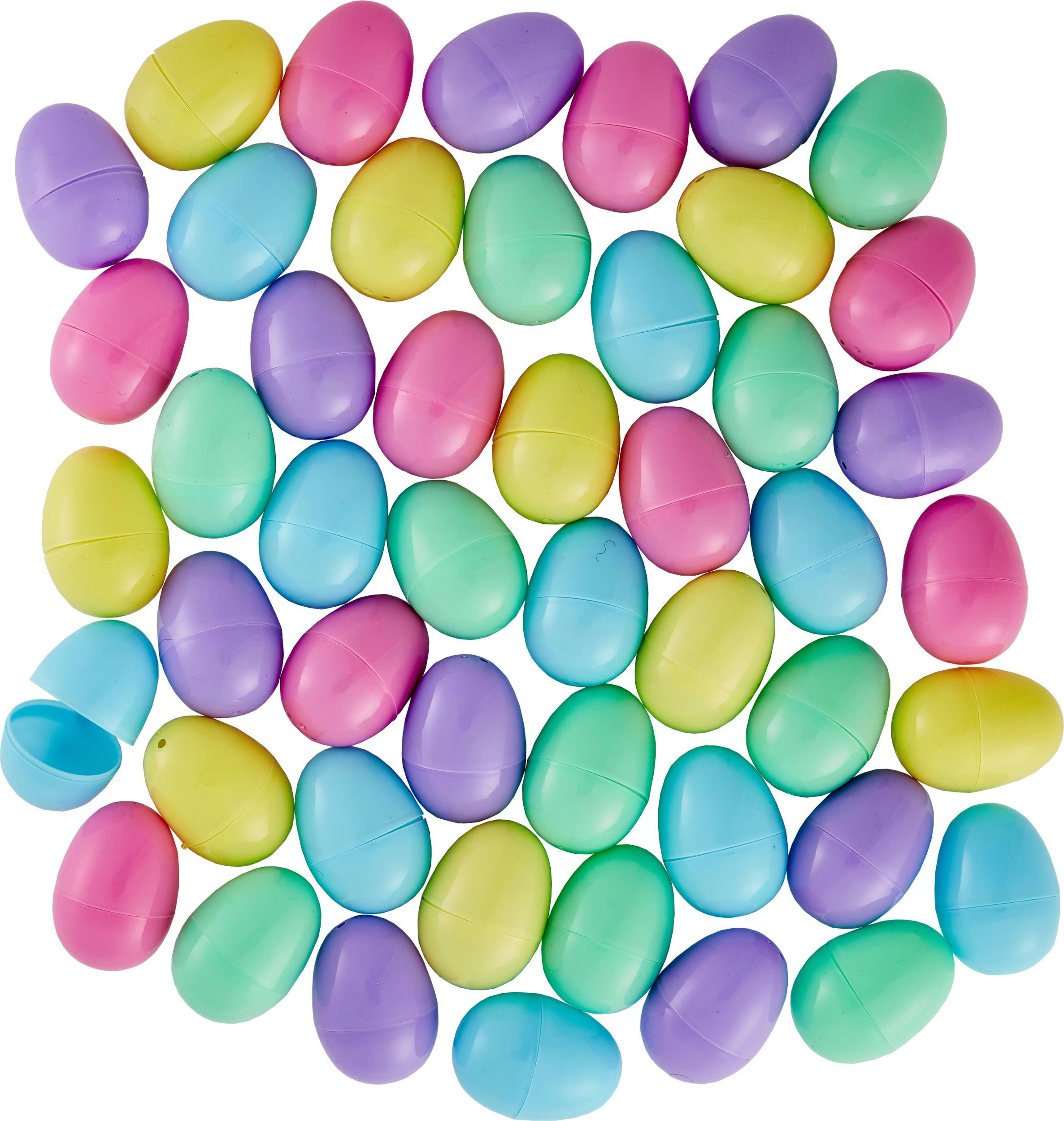 Pastel Fillable Easter Eggs, 48-pk