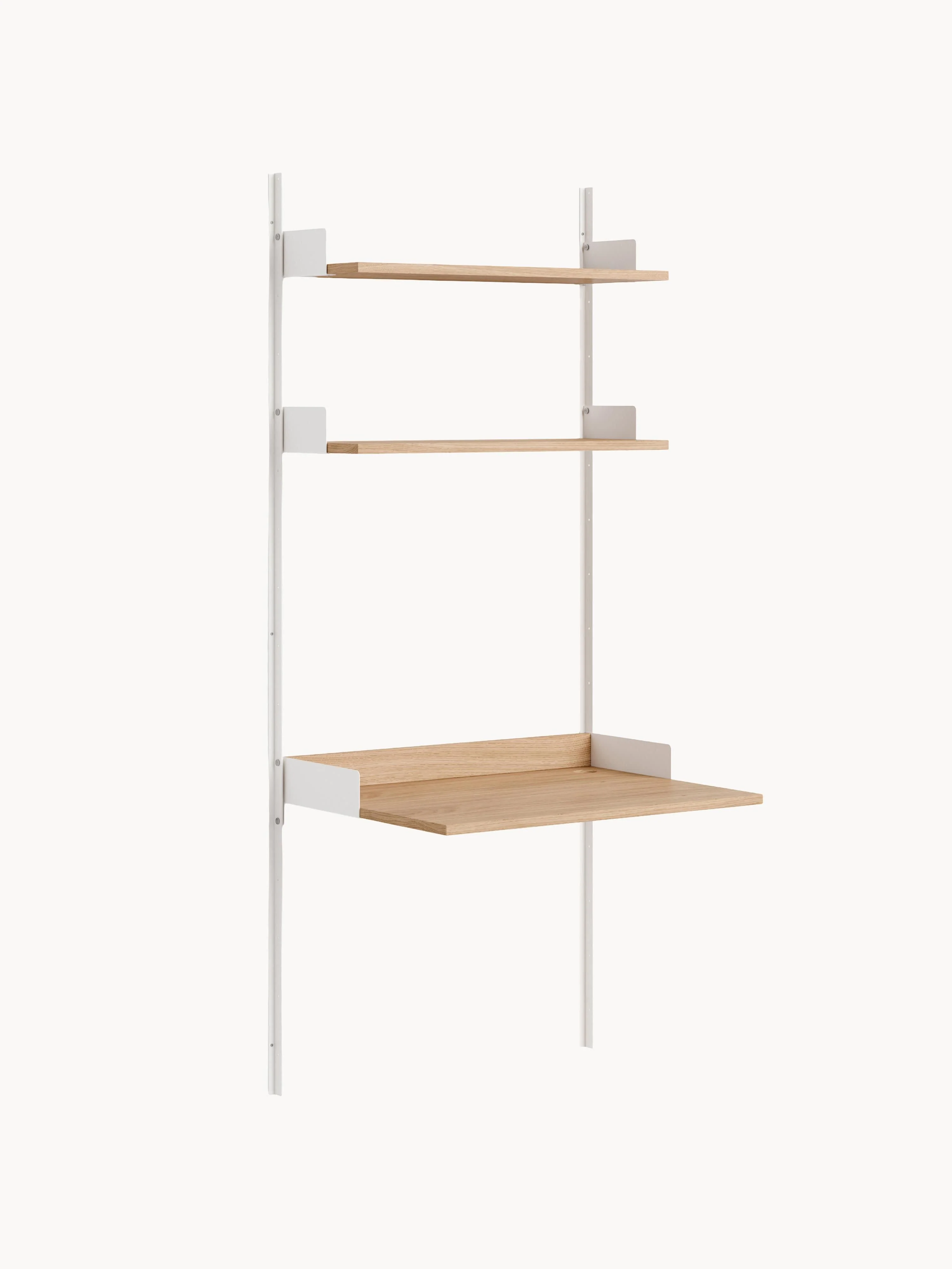 Wand-Schreibtisch New Works mit Ablagen