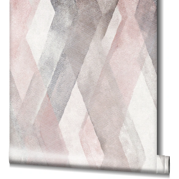 Vliestapete »Shades«, Raute, Grafisch, rosa/greige