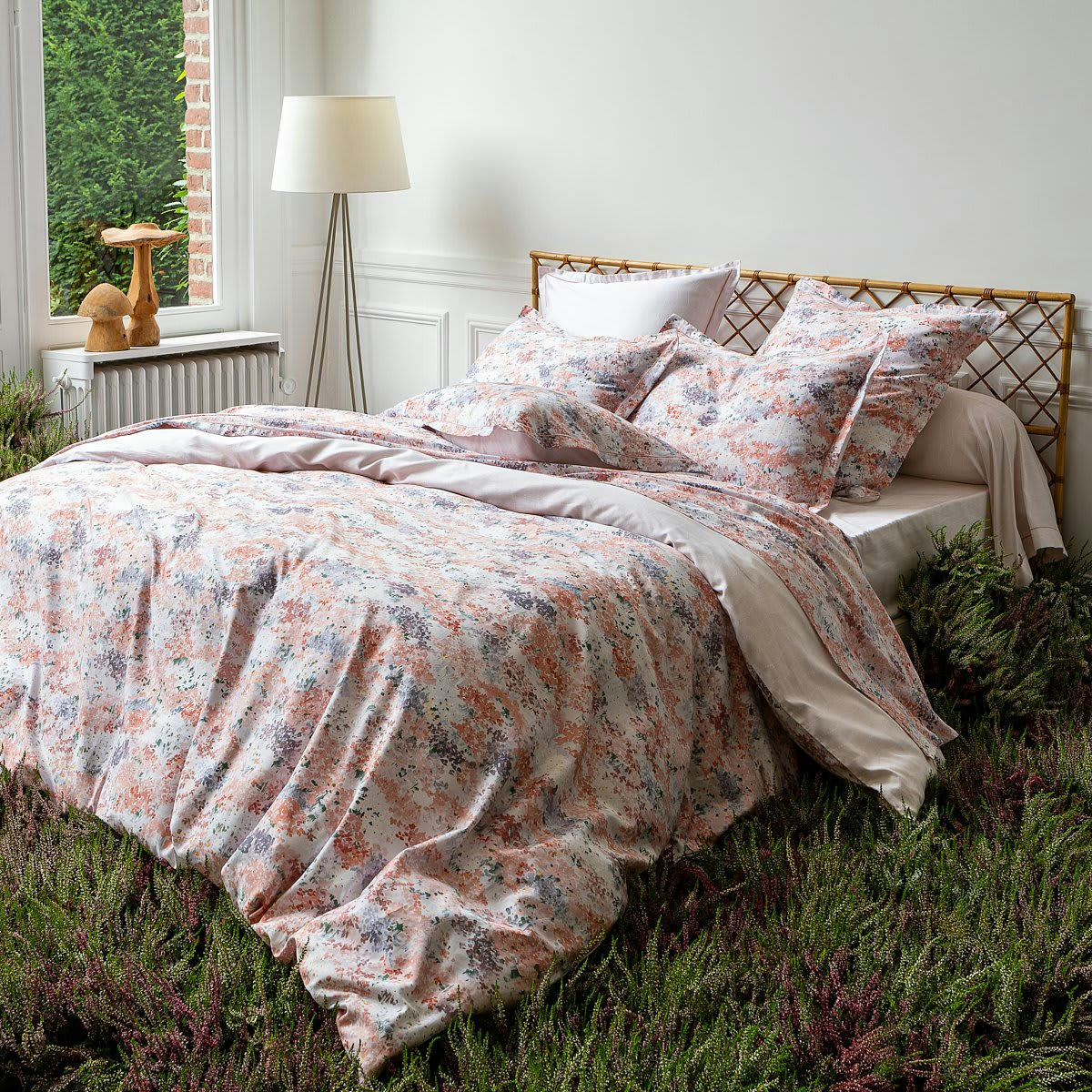 DOLCE VITA - Housse de couette coton biologique rose clair 260x240 cm