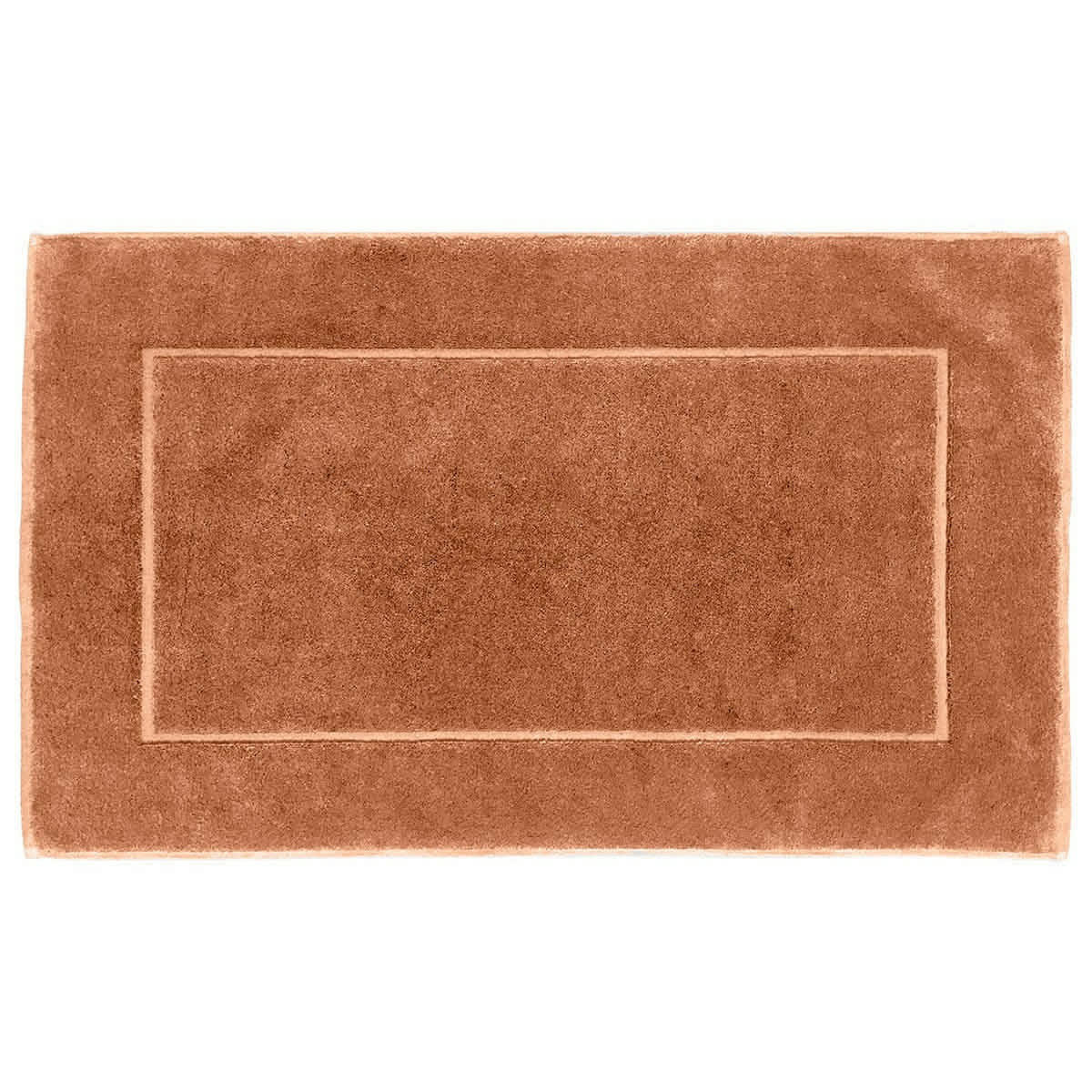 SENSOFT - Grand tapis de bain zéro twist 1000gr/m²  brique  60x100 cm