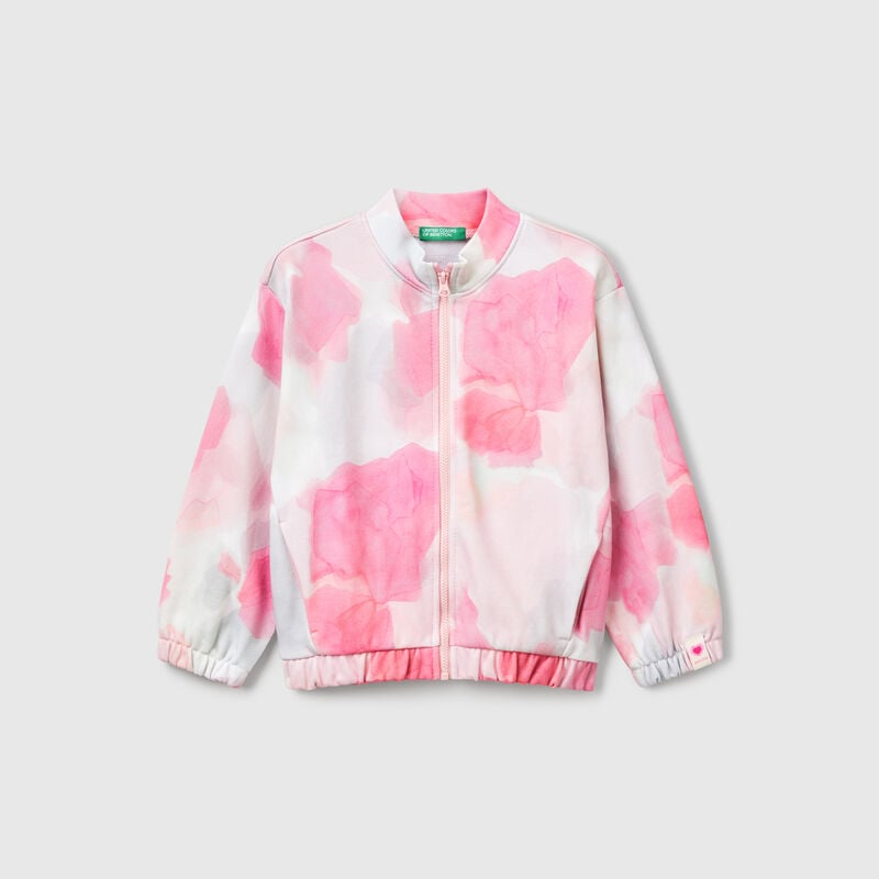 Sweatshirt with pattern print