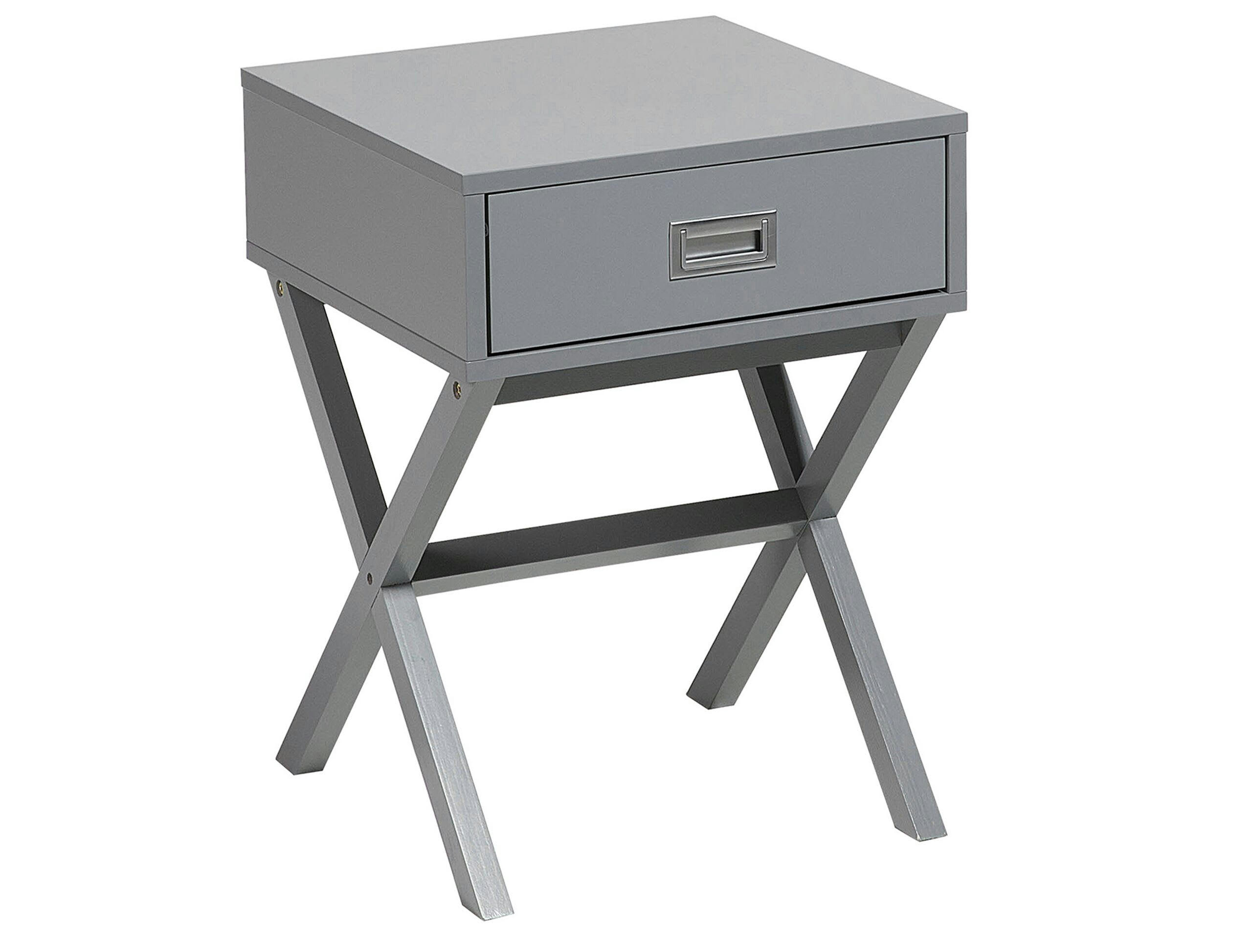 MONROE - Table basse grise avec tiroir