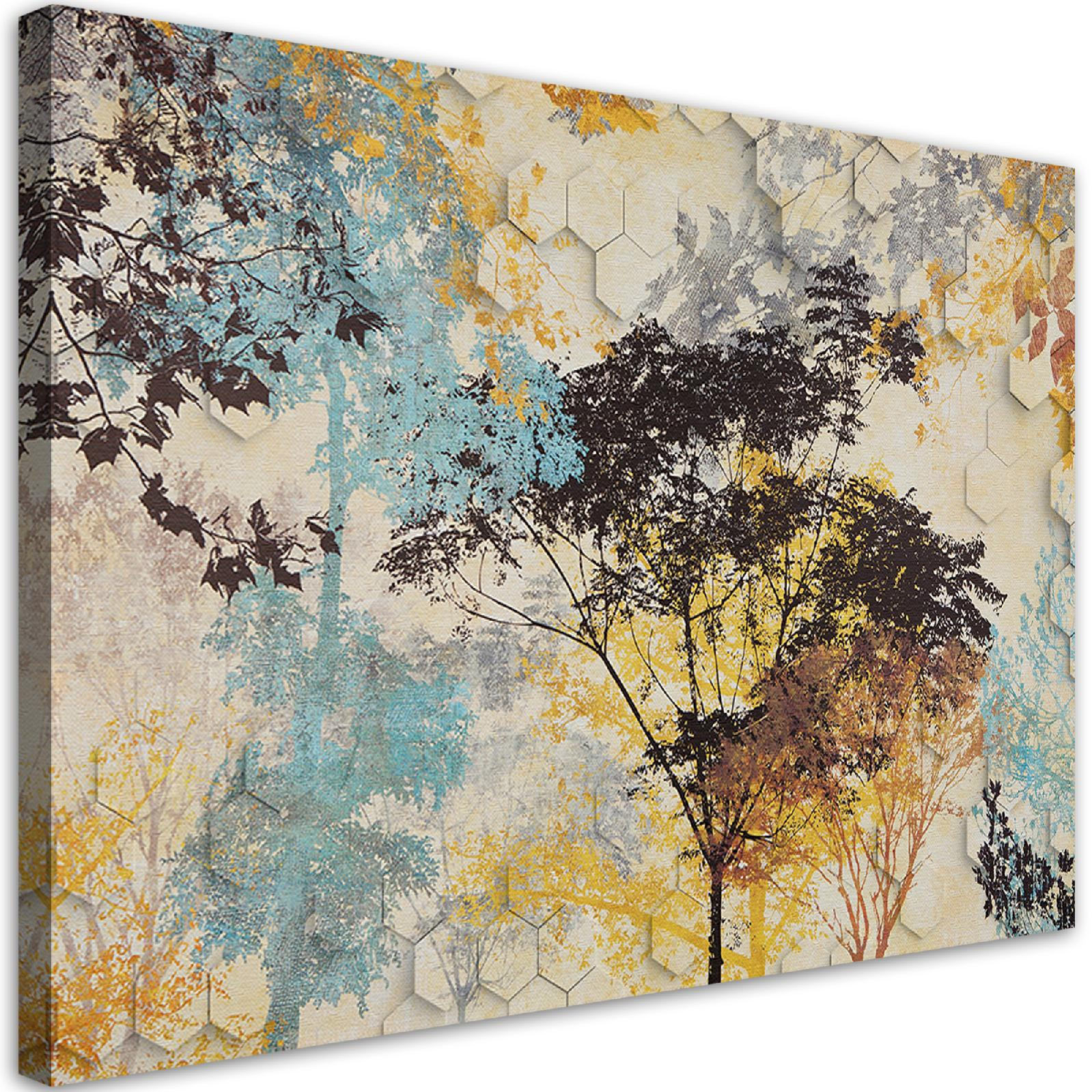 Feeby Obraz Jesienne drzewa natura abstrakcja 60x40