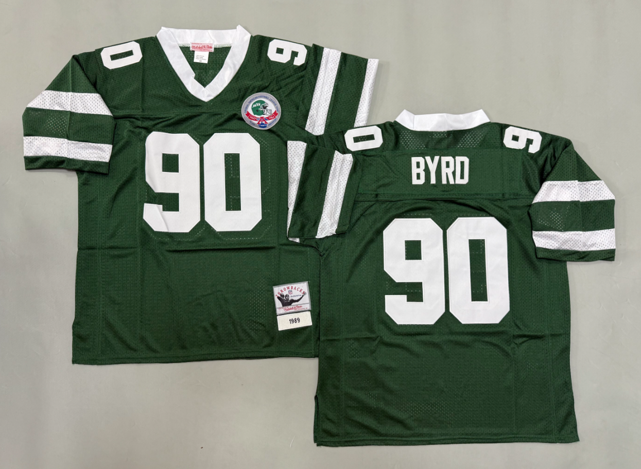 Dennis Byrd New York Jets Authentic Throwback Retired Player Jersey