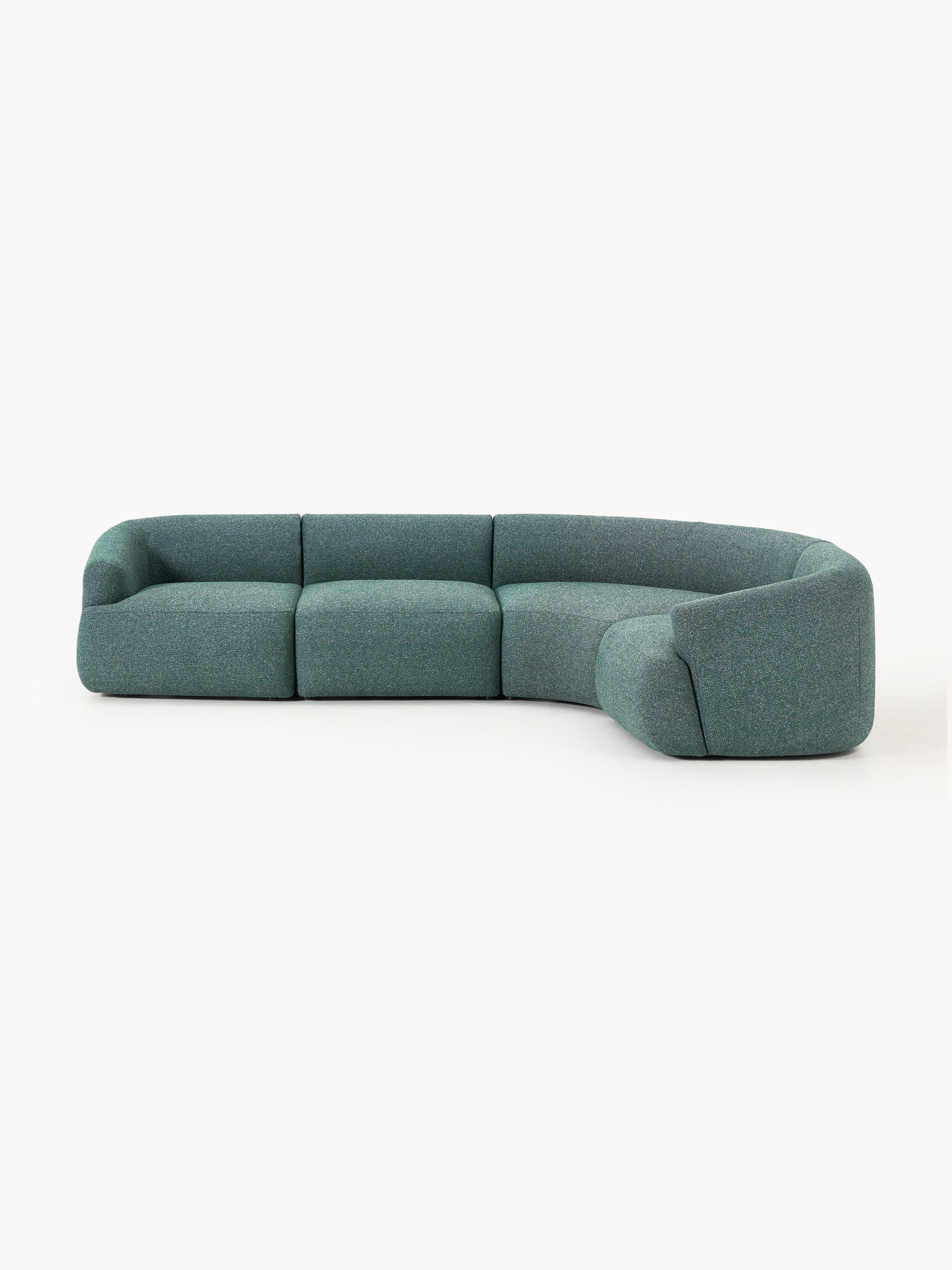 Modulares Bouclé-Ecksofa Sofia (4-Sitzer)