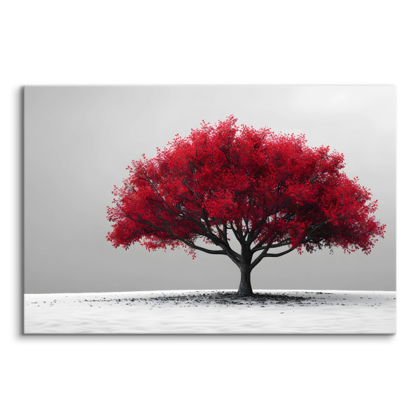 Obraz Abstrakcyjne Czerwone Drzewo Na Pustyni 30x20cm
