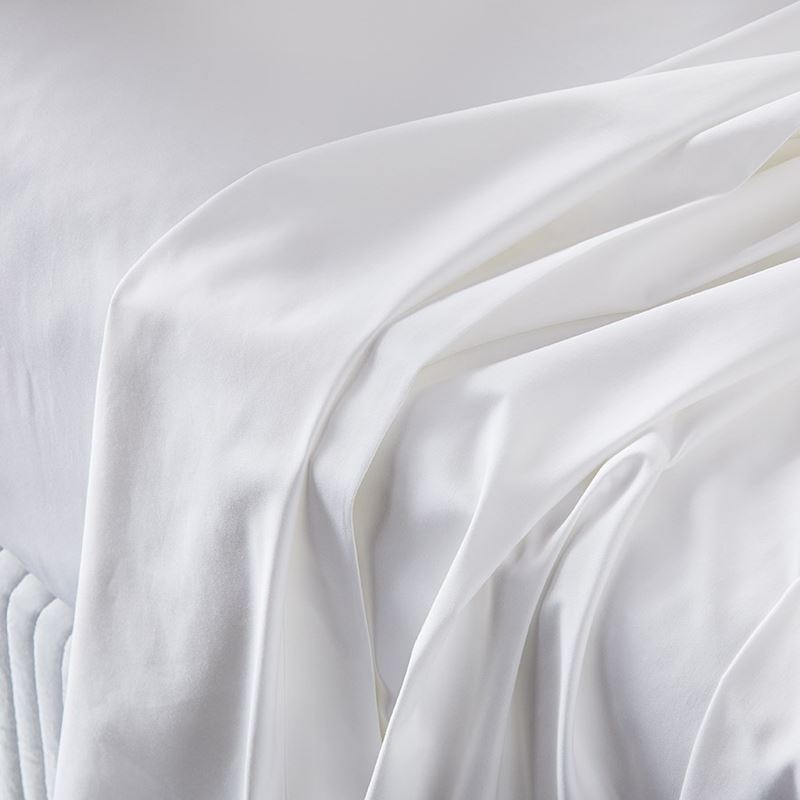 600TC Bamboo Cotton White Sheet Separates