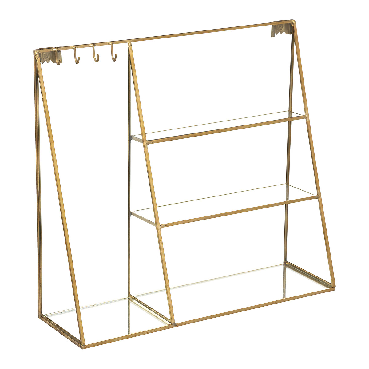 Porta bijuteria para parede MOOD dourado 27x30cm