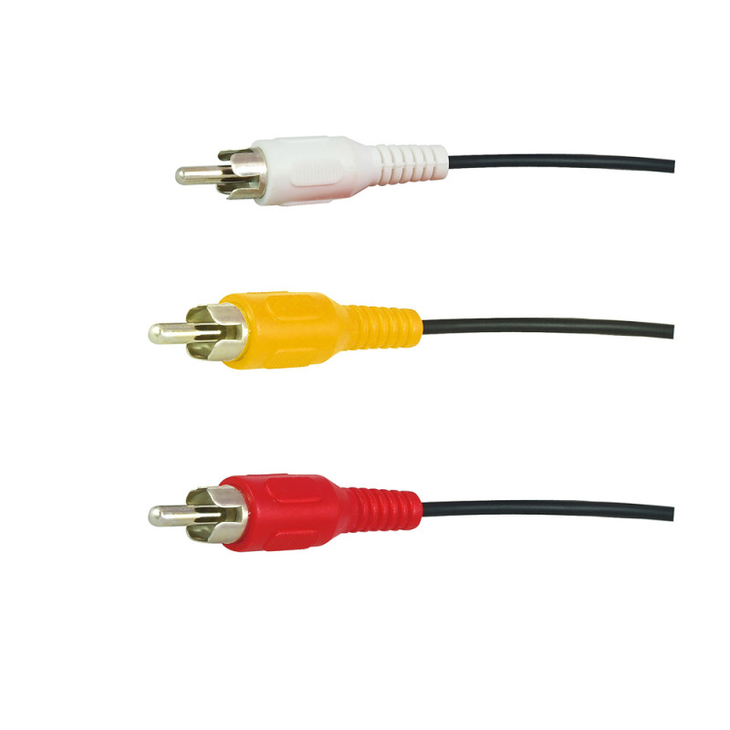 Câble audio vidéo 3RCA - 3RCA 2 m PROFILE
