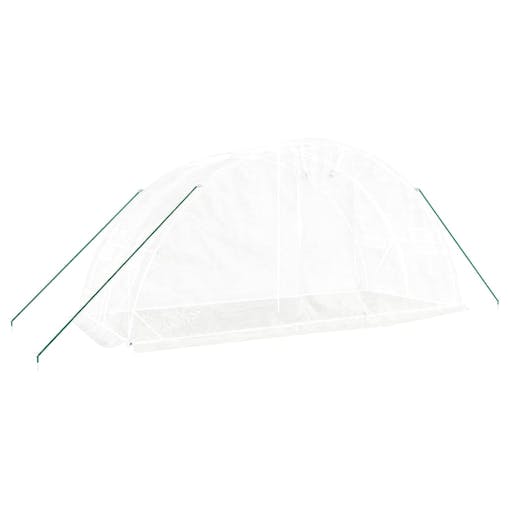 NNEVL Greenhouse with Steel Frame White 10 m&sup2; 5x2x2.3 m