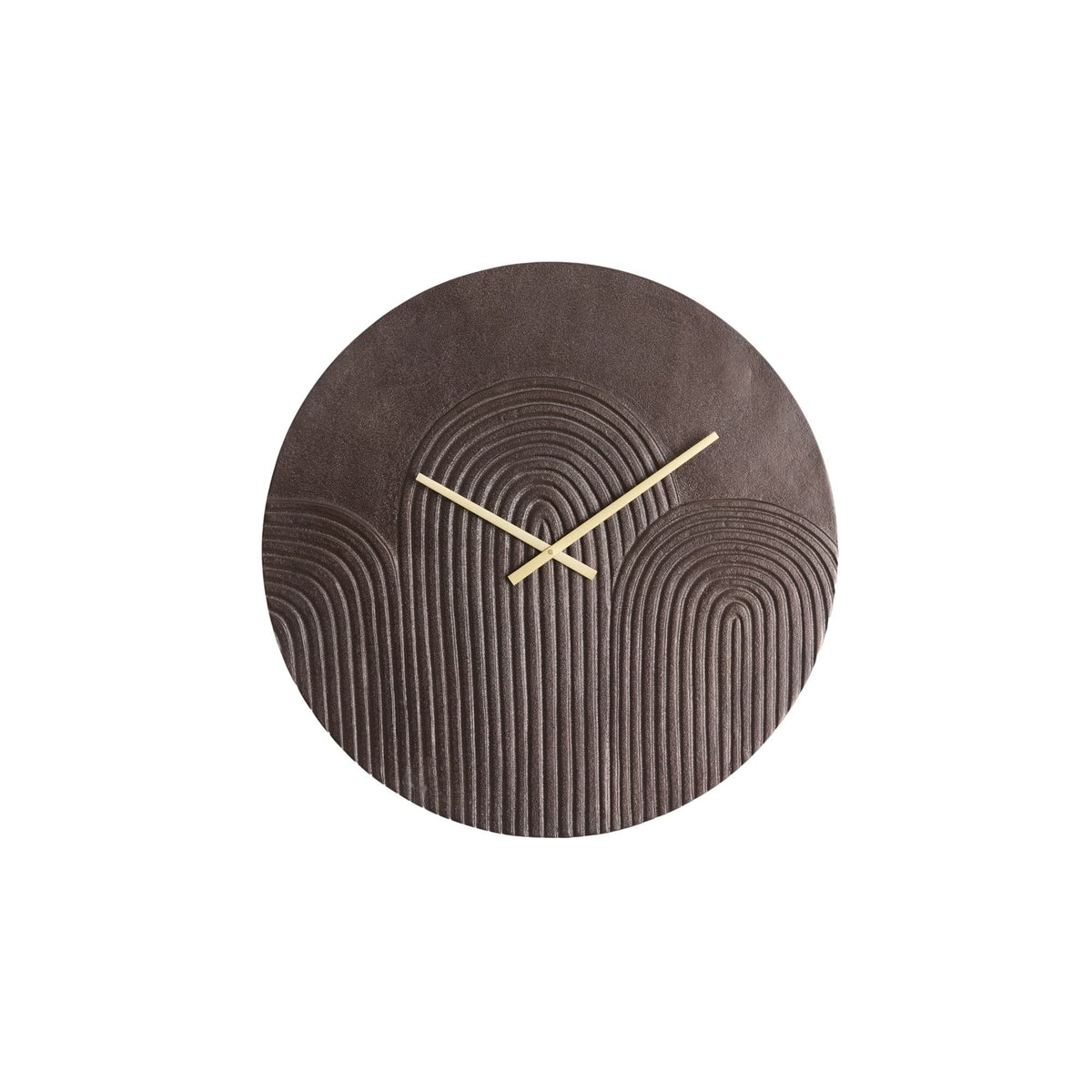 Light & Living klok Gwenna - bruin - Ø58cm