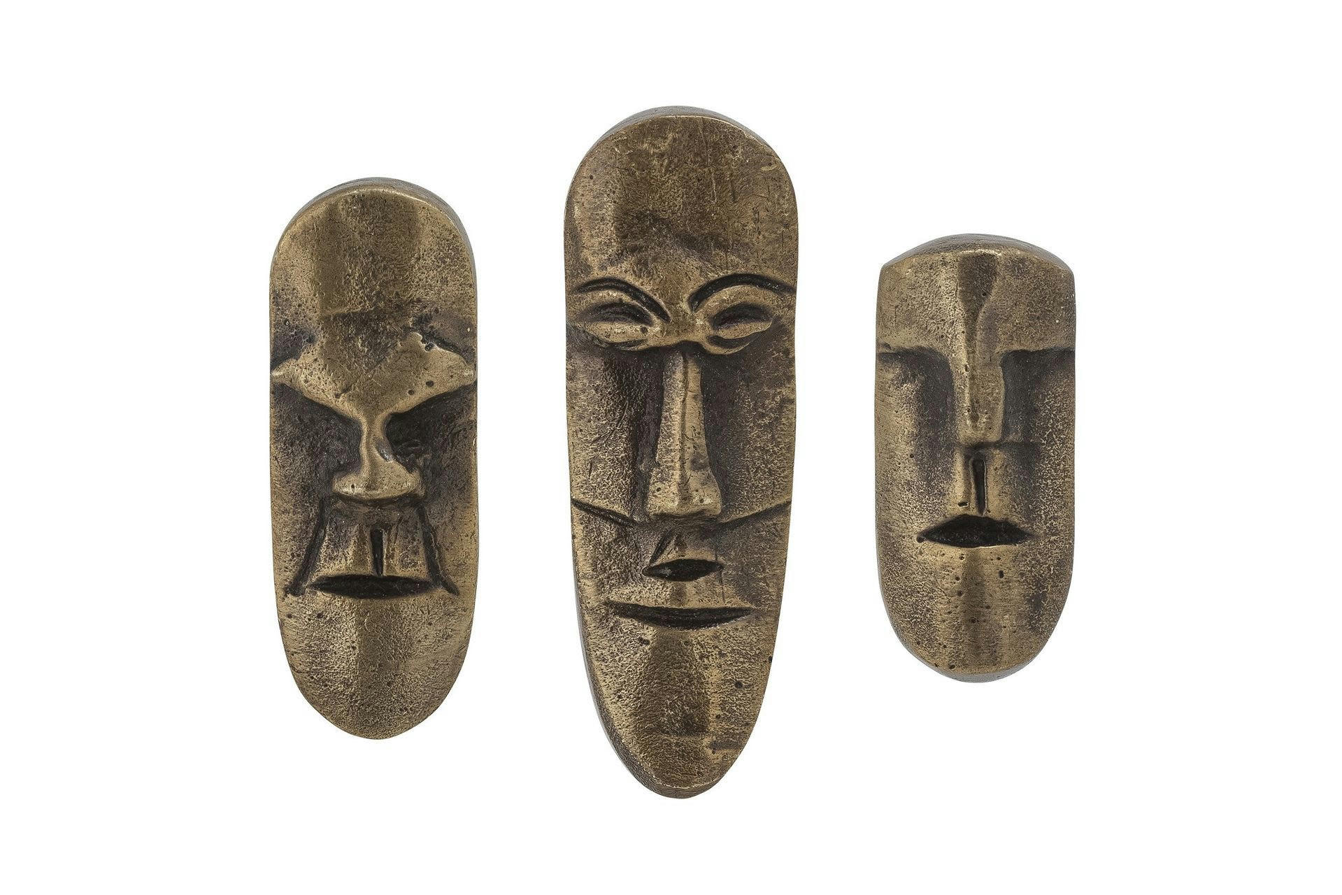 JESPAR - Lot de 3 crochets en laiton