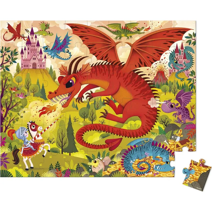 Puzzle 18-teilig Königreich der Drachen