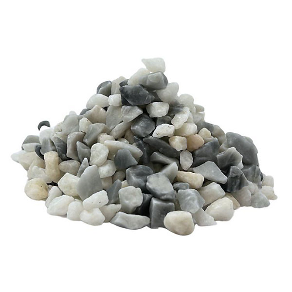 BIG BAG de  /-1000 Kg Gravier de Marbre Blanc Bleuté 8/16 mm - Livraison PREMIUM