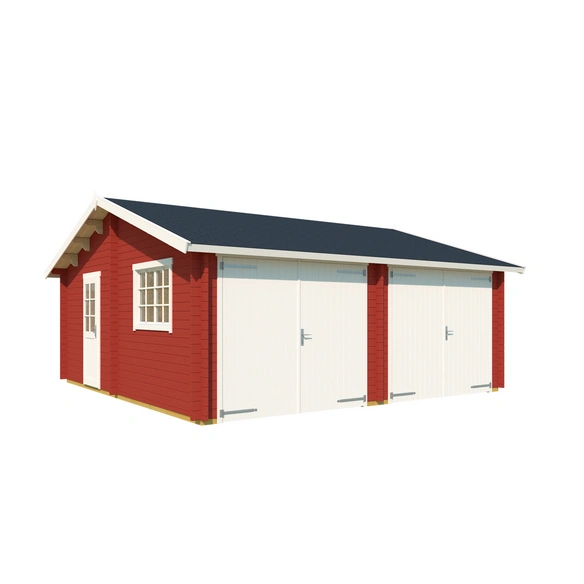 Blockgarage »Falkland«, BxT: 628,6 x 635 cm (Außenmaß), Holz