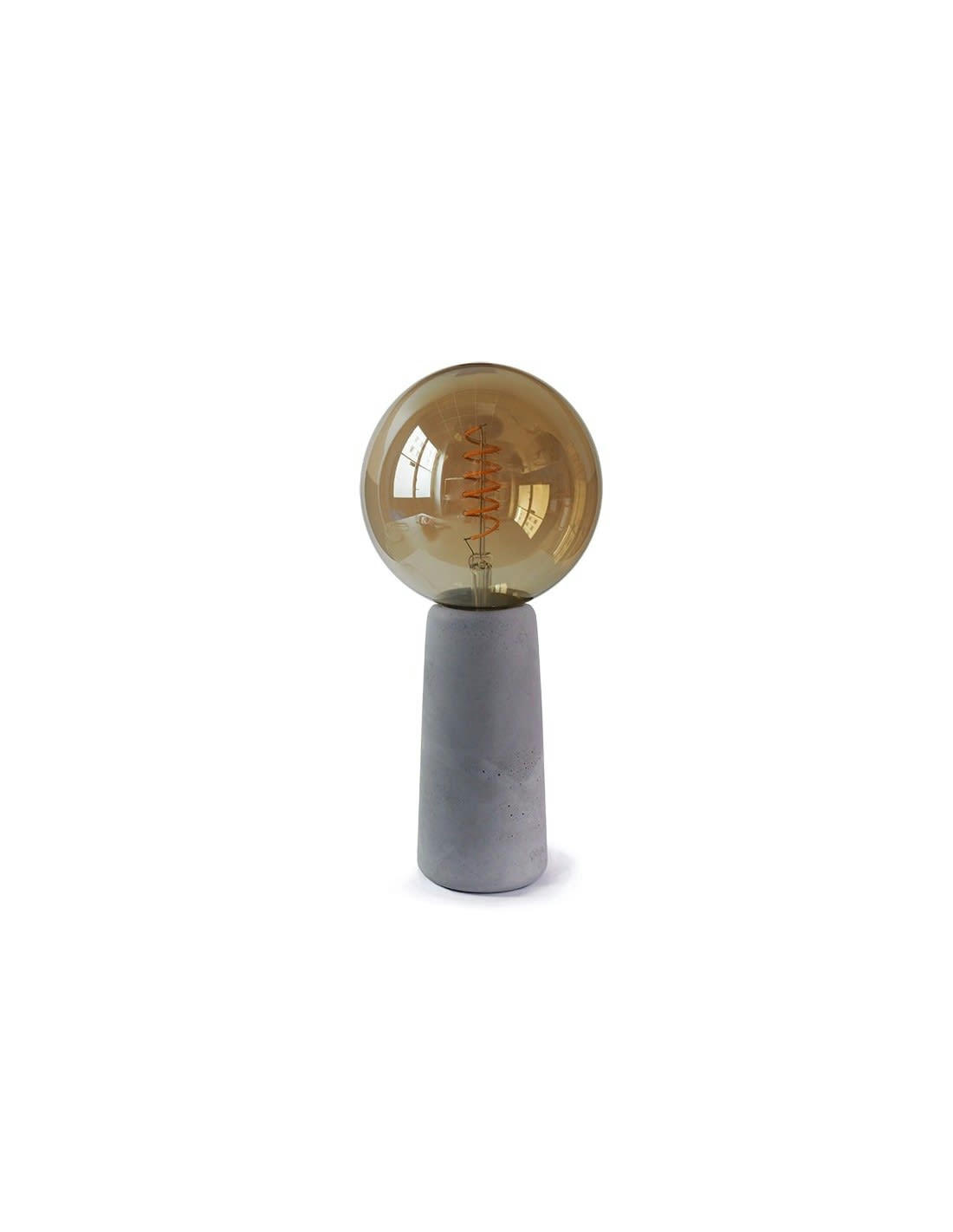PHARE - Lampe à poser en béton avec ampoule style Edison