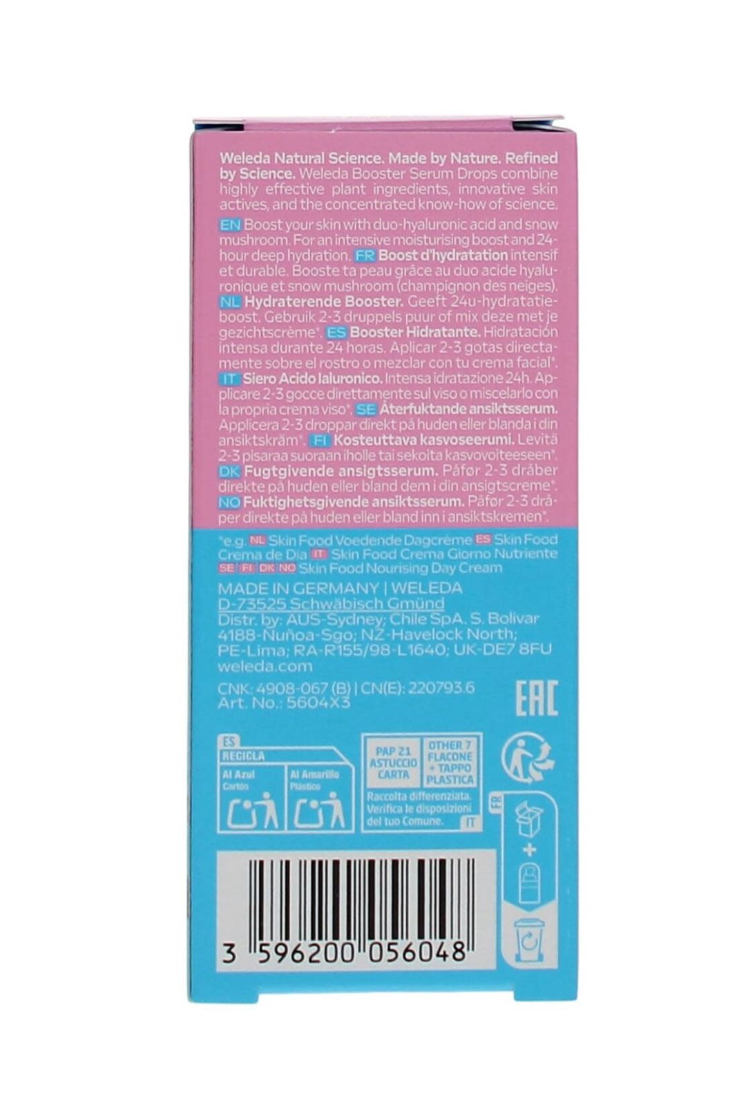 Weleda Weleda Hyaluronic Moisture Serum Booster Drops 30ml