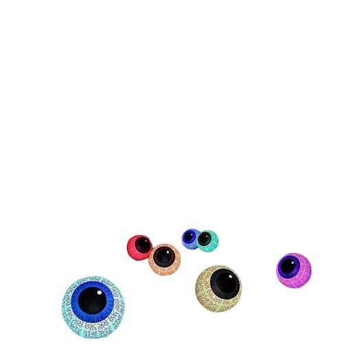 NNETM Haunting Hues: Inflatable Ghost Eyeball with Color-Changing LED