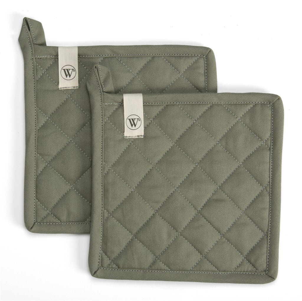 Walra - Pannenlap Cook and Trial - 2x 20x20 cm - Legergroen