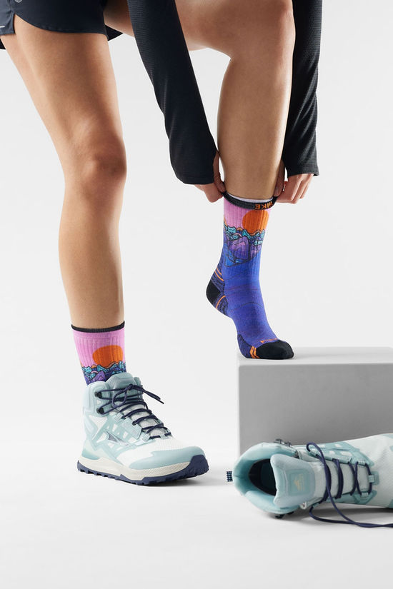 Smartwool Hike Mountain Sunrise Print Crew Wandelsok