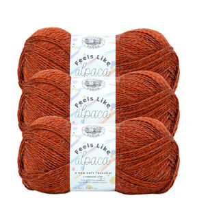 Lion Brand Feels Like Alpaca 273yds Light Weight Yarn 3 Bundle