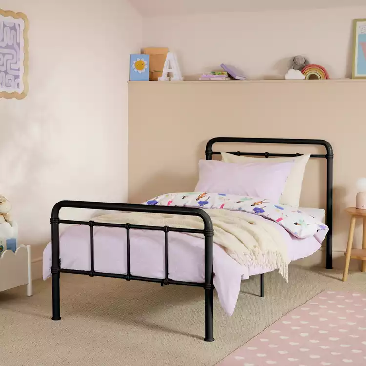 Habitat Kids Agnes Single Metal Bed Frame - Black