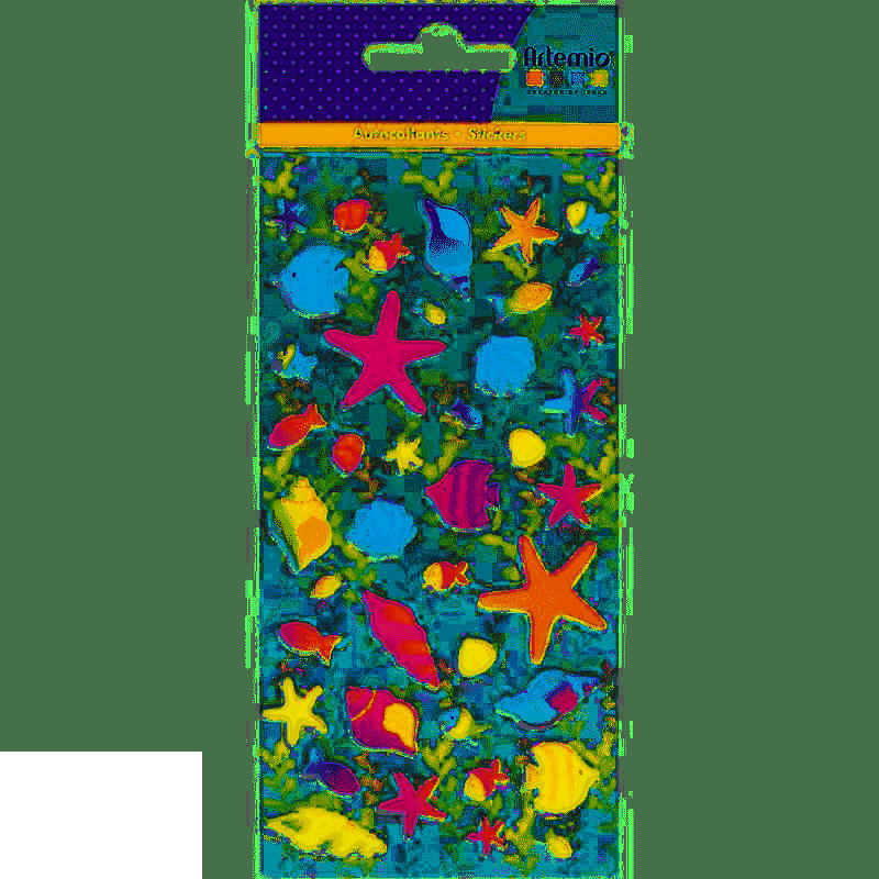 SIRÈNES - Stickers 3D puffies sirènes et coquillages