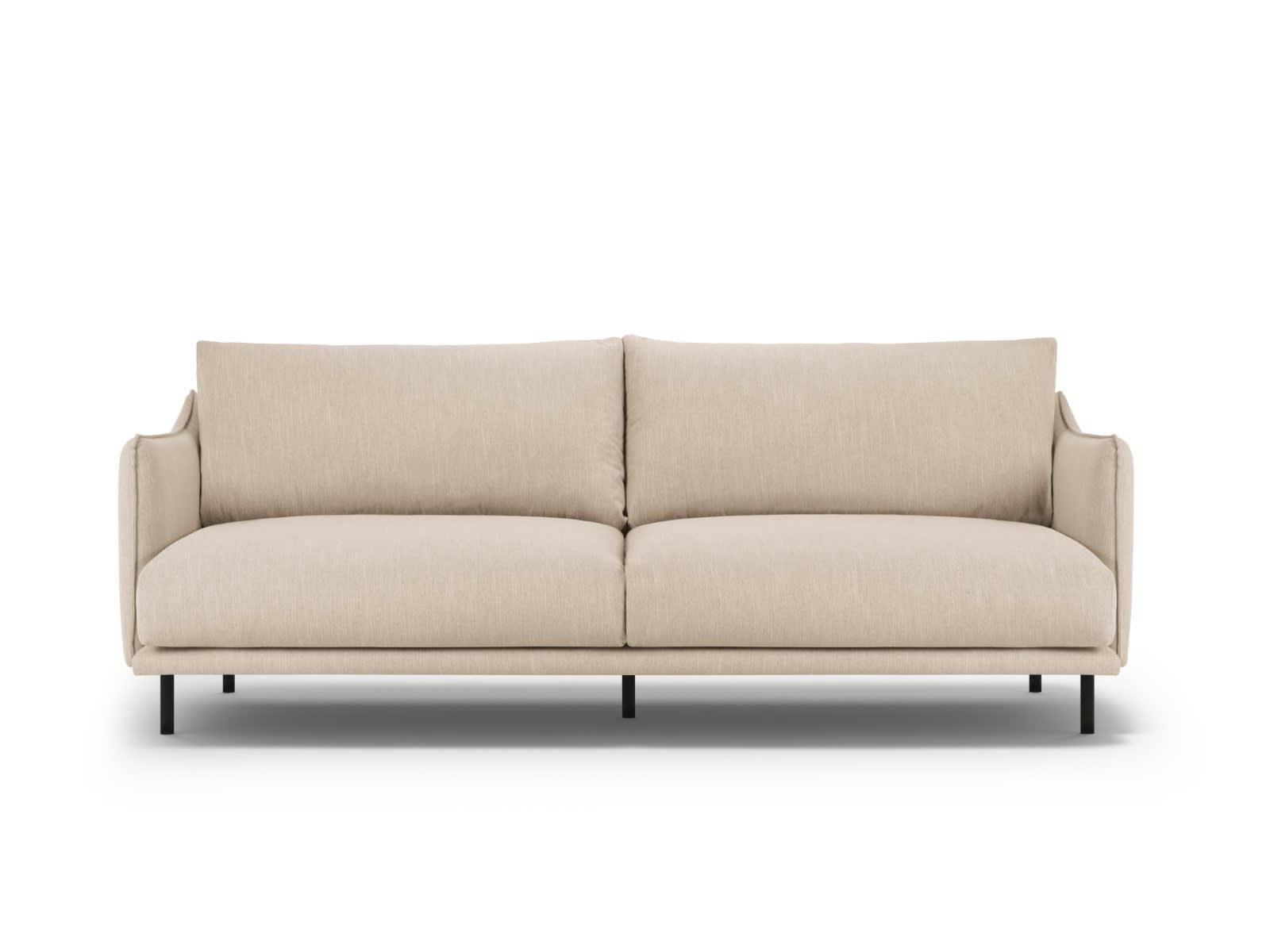 PARIS - Canapé 4 places en Tissu Structurel Beige