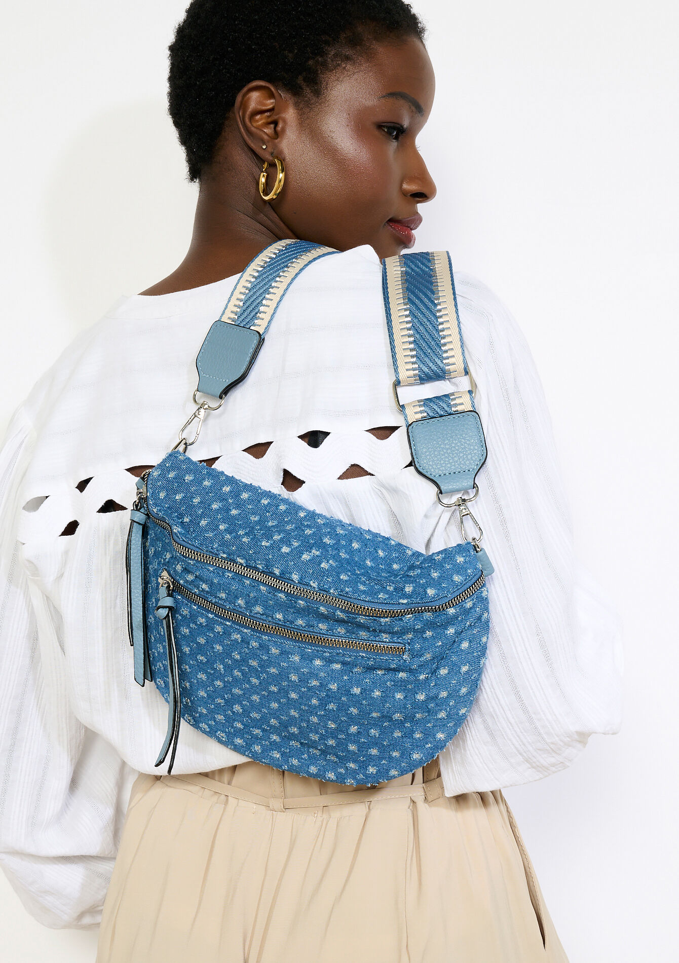 Heuptas met denimlook